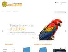 Tablet Screenshot of animaleselcuelebre.com